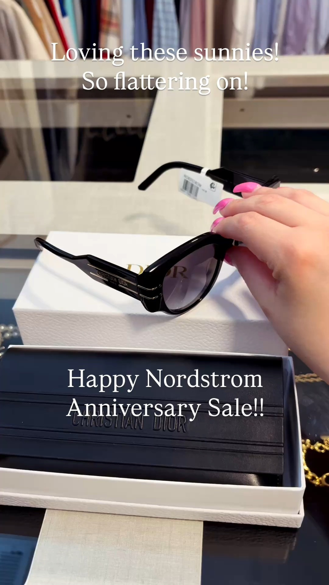 These sunnies are so good! They look amazing on and are so flattering on virtually any face shape! I also love the Miu Miu ones which are a little different. They are tortoise shell with more of a square over sized shape! I bought them too!

#LTKSeasonal #LTKSaleAlert #LTKTravel