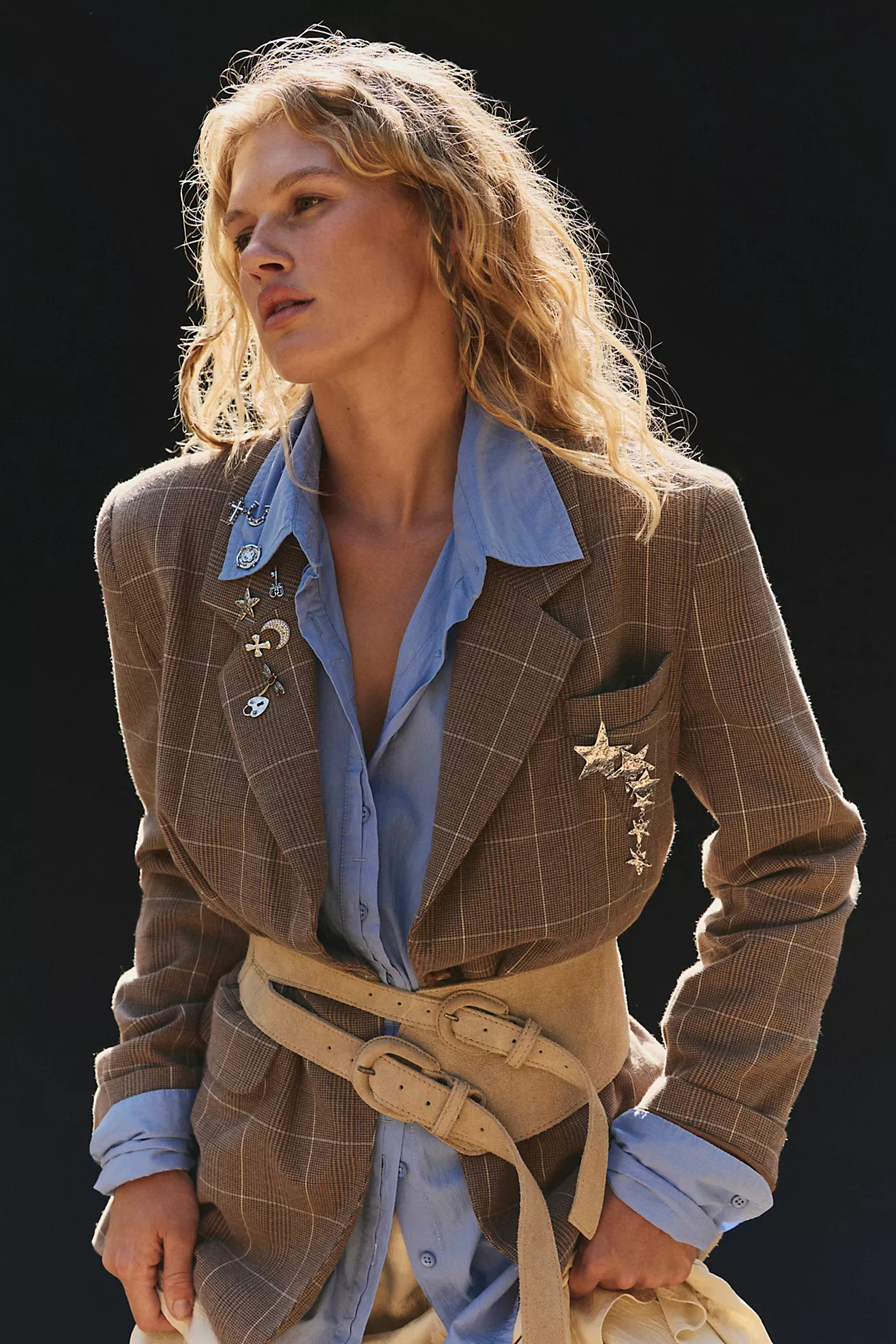 Paper Cut Pinstripe Blazer | Free People (Global - UK&FR Excluded)