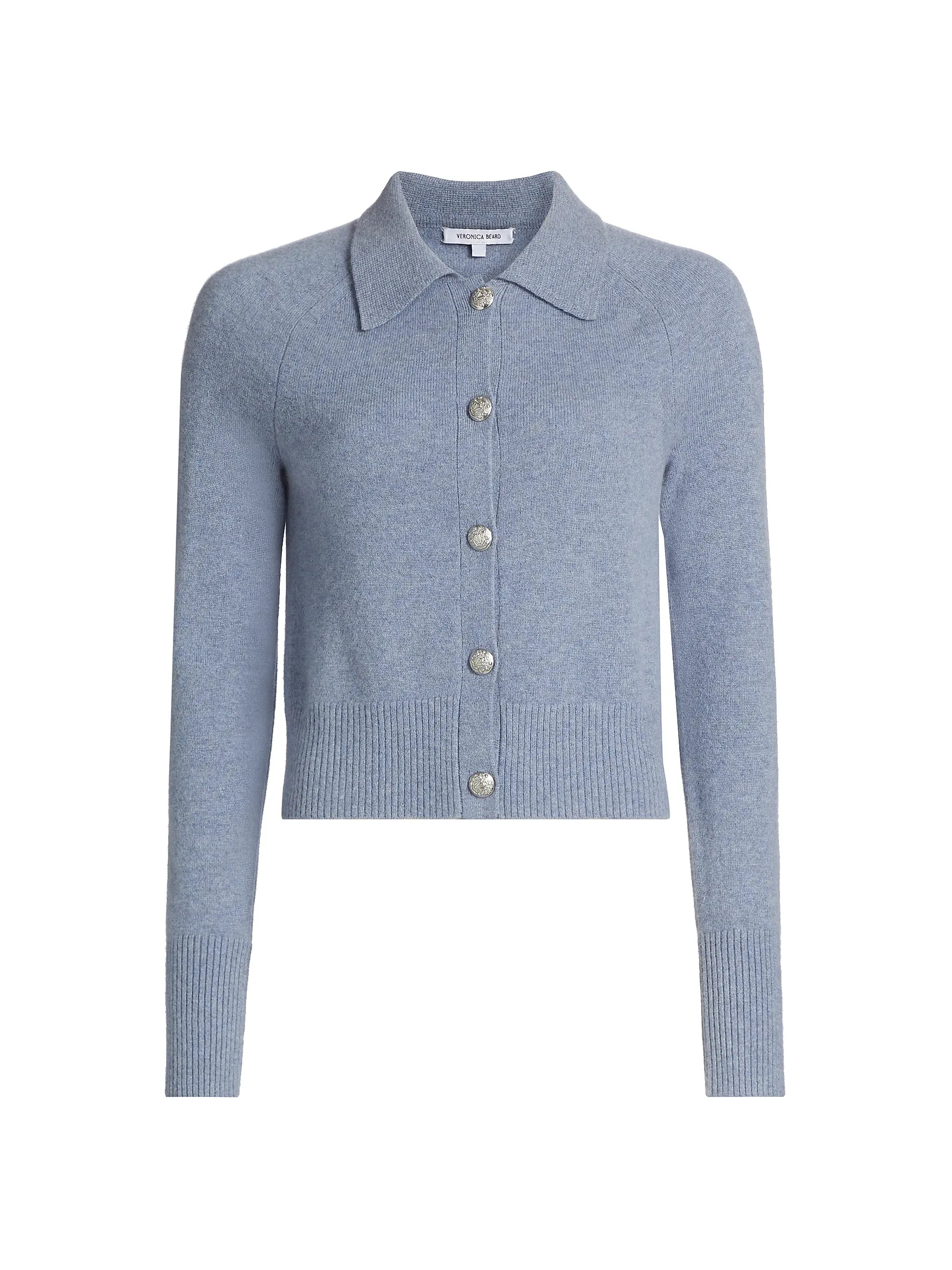 Cheshire Cashmere Spread-Collar Cardigan | Saks Fifth Avenue