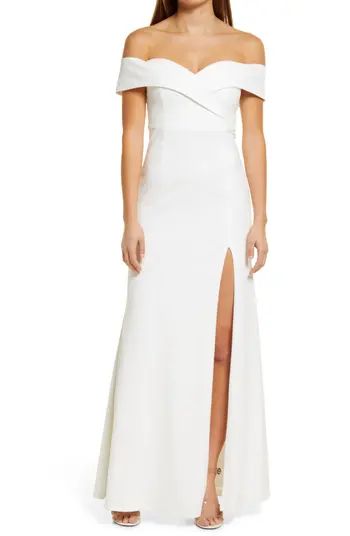 Song of Love Off the Shoulder Knit Gown | Nordstrom