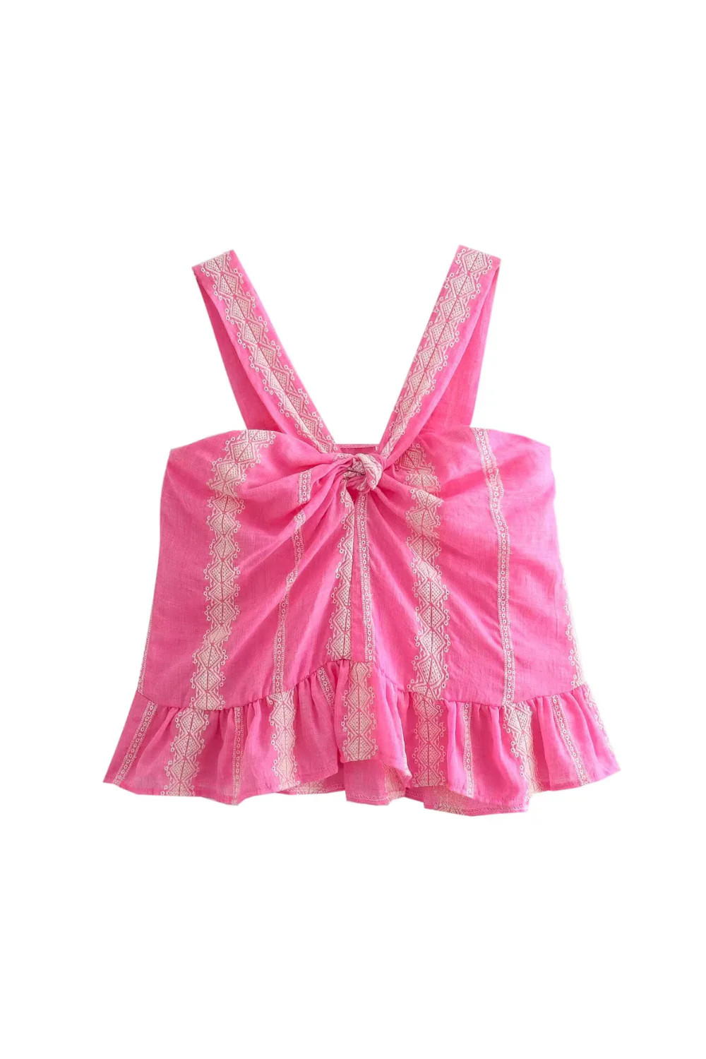 'Emma' Twisted Front Short Sleeveless Top | Goodnight Macaroon