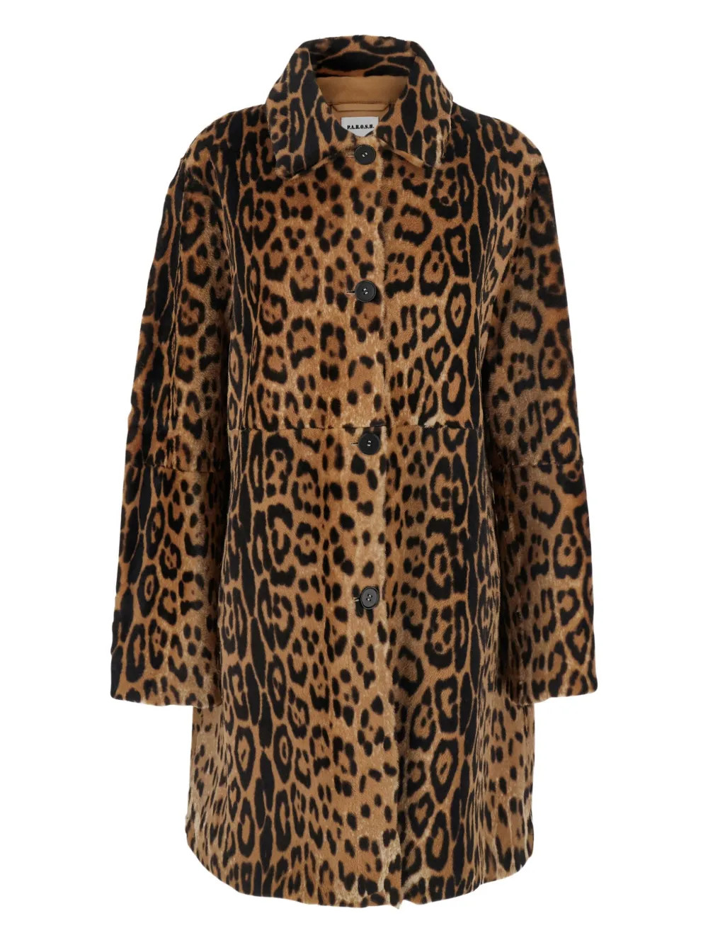 leopard-print shearling coat | Farfetch Global