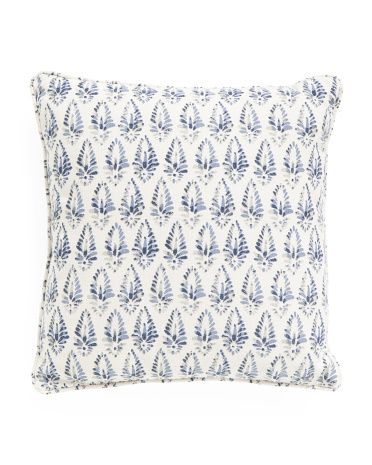 20x20 Reversible Block Printed Pillow | TJ Maxx