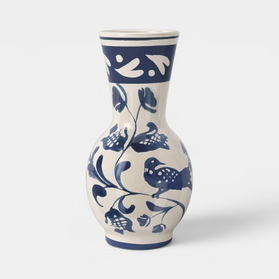 Blue Painted Ceramic Bud Vase - Threshold™ | Target