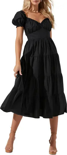 Sweetheart Neck Tiered Ruffle Cotton Dress | Nordstrom Rack