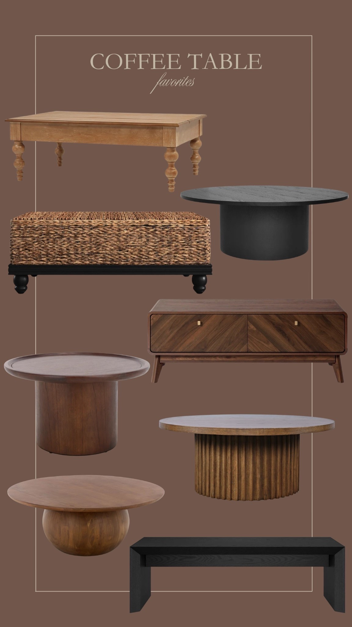 Coffee table favorites for a neutral, vintage, and moody home 🤎

#LTKHome