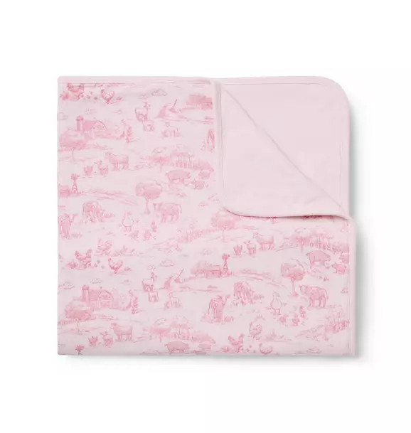 Baby Farm Animal Toile Blanket | Janie and Jack