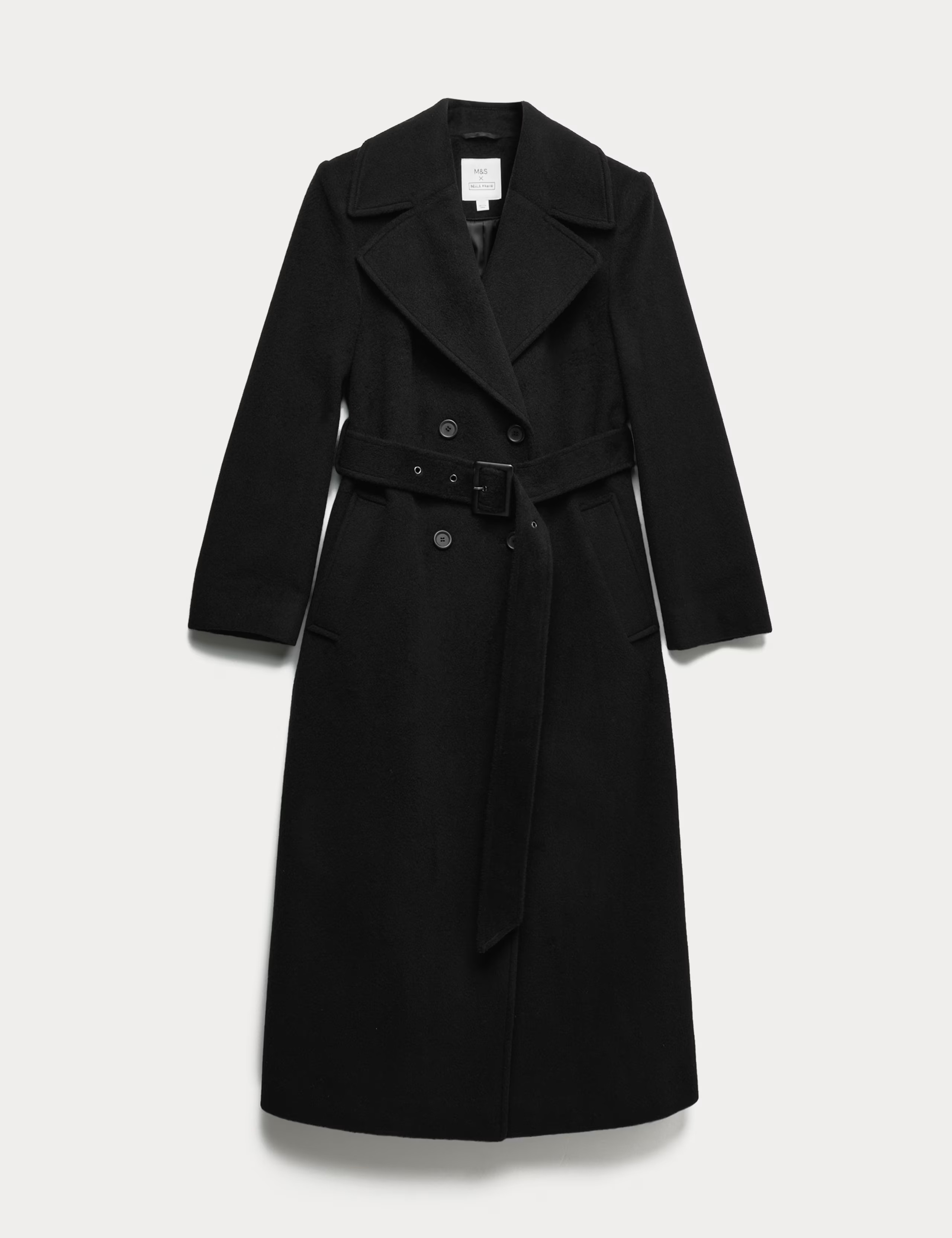 Pure Wool Belted Double Breasted Coat | Marks & Spencer (UK)