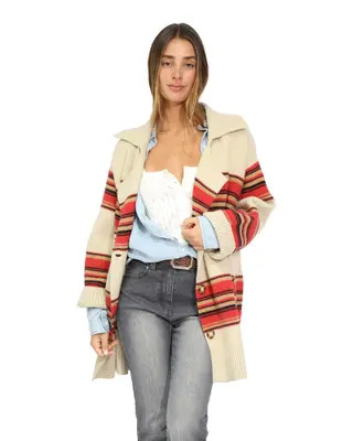Belle & Bloom So Many Likes Oversized Knitted Cardi Coat in Light Beige at Nordstrom, Size X-Small/small | Nordstrom