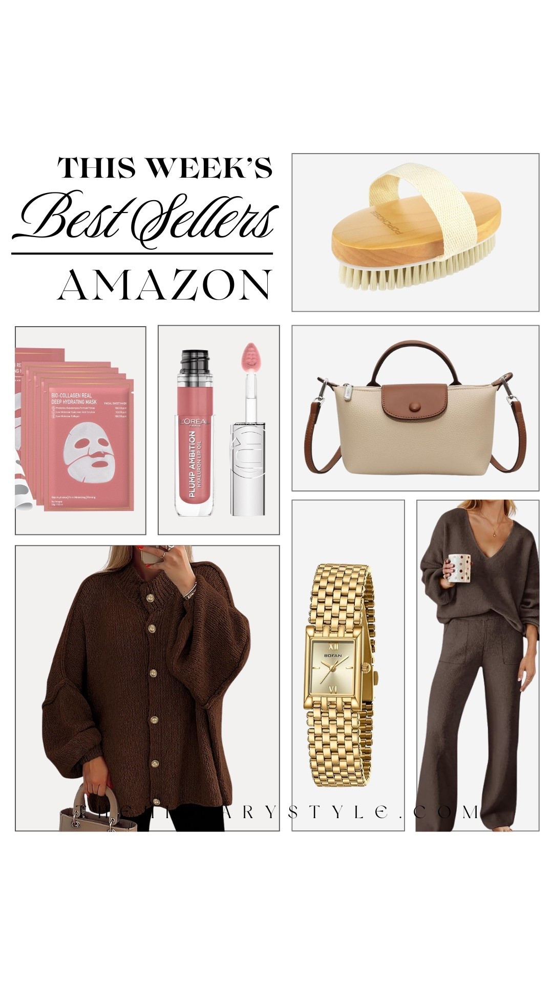 This week’s Amazon fashion favorites are trending for all the right reasons. From glossy lip oil and collagen masks to quilted crossbody bags, luxe gold watches, and cozy-chic lounge sets, these best sellers are equal parts practical and polished.

#LTKStyleTip #LTKOver40 #LTKSeasonal