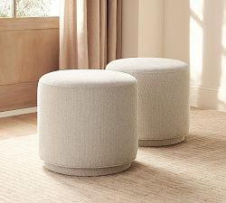 Jake Upholstered Swivel Stool | Pottery Barn (US)