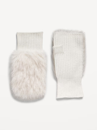 Faux-Fur Fingerless Gloves for Women | Old Navy (US)