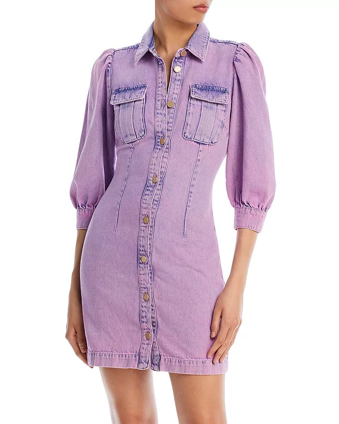 Cotton Dammer Denim Mini Dress | Bloomingdale's (US)