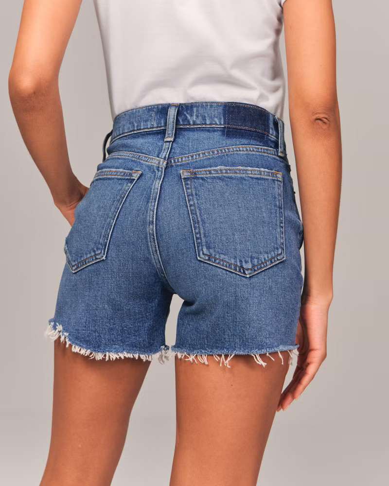 High Rise 4 Inch Mom Short | Abercrombie & Fitch (US)