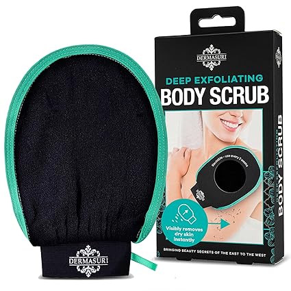 Dermasuri Deep Exfoliating Glove - Polishing Mitt Body Scrubber - Korean Skin Cleaner Exfoliator ... | Amazon (US)