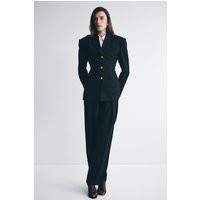 Penelope Pleated High Waisted Pants - Black | MESHKI US