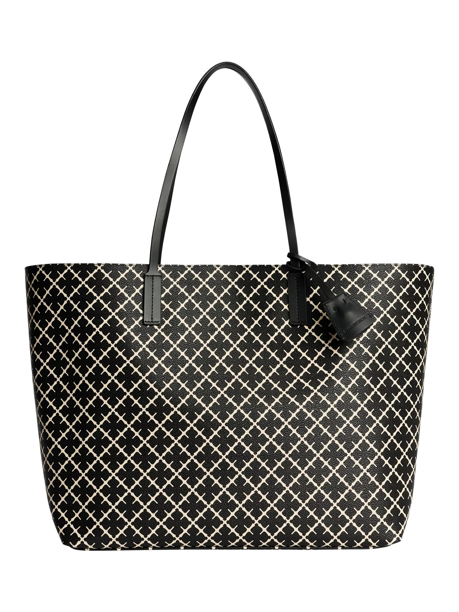 By Malene Birger Abi Printed Tote Bag, Black | John Lewis (UK)