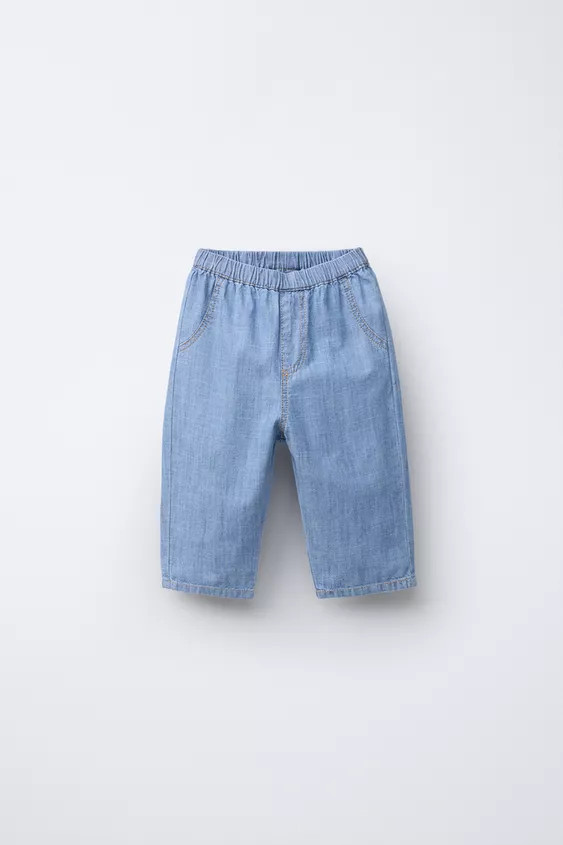 Pants with elastic waistband. Back patch pocket. | Zara US