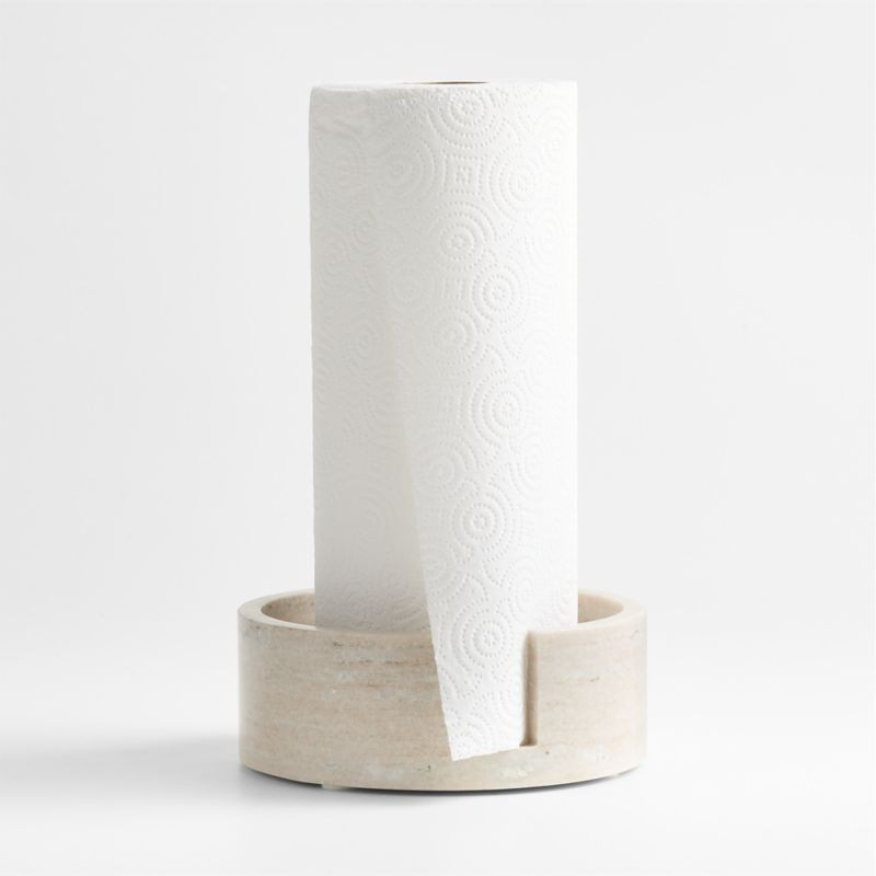 Tuscan Kitchen Marble Paper Towel Holder + Reviews | Crate & Barrel | Crate & Barrel