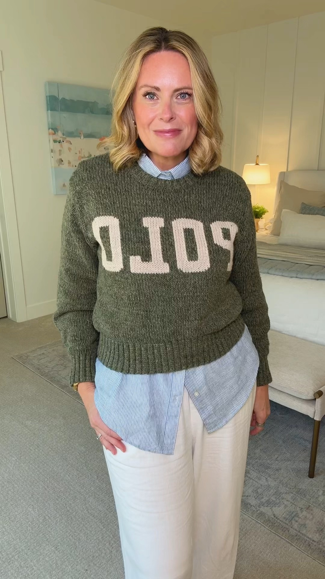 Ralph Lauren Polo Factory find!! Obsessed with this sweater. If you have a store near you RUN and grab one for yourself.

#LTKootd #LTKOver40 #LTKMidsize