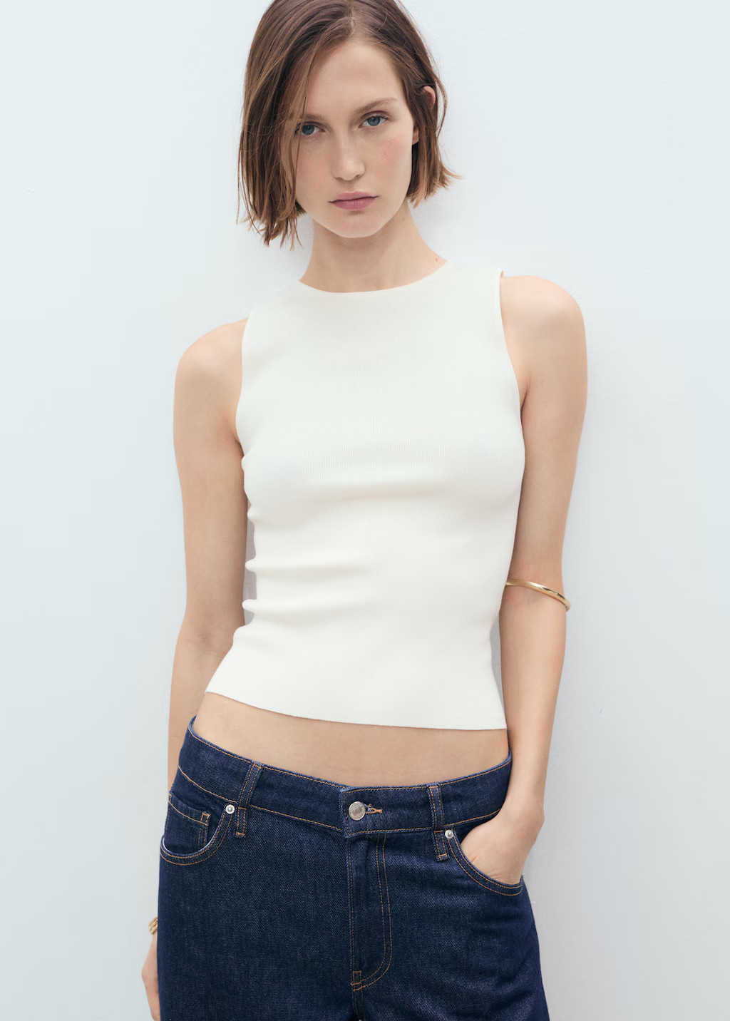 Fine-knit topCurrent price [£ 22.99 ]£ 22.99Select a colourEcru | MANGO (UK)