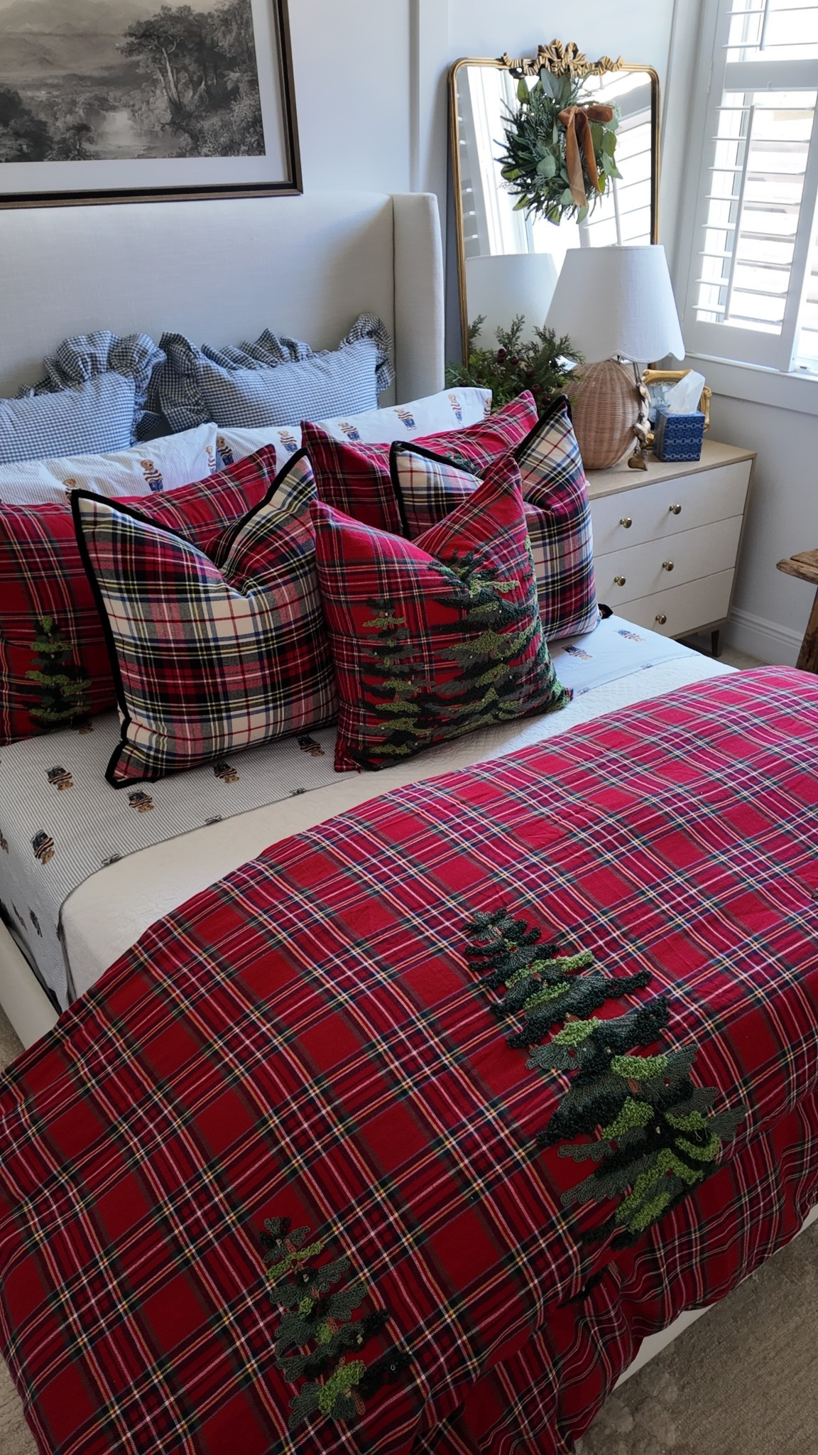 Getting the guest room ready for out of town guests!  When Pottery Barn & Amazon make it all come to life  

#LTKHome #LTKdayinmylife #LTKHoliday