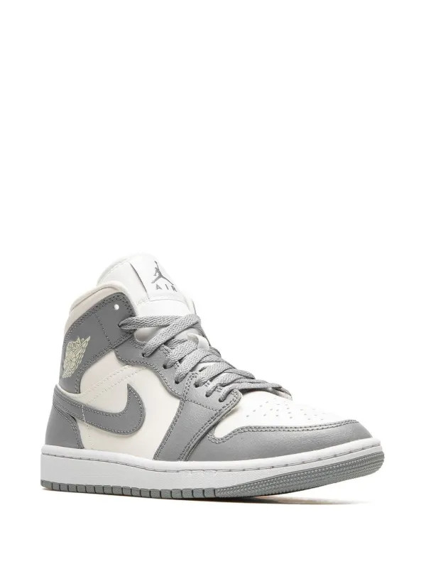 Jordan Air Jordan 1 Mid "Stealth" Sneakers | Grey | FARFETCH | Farfetch Global