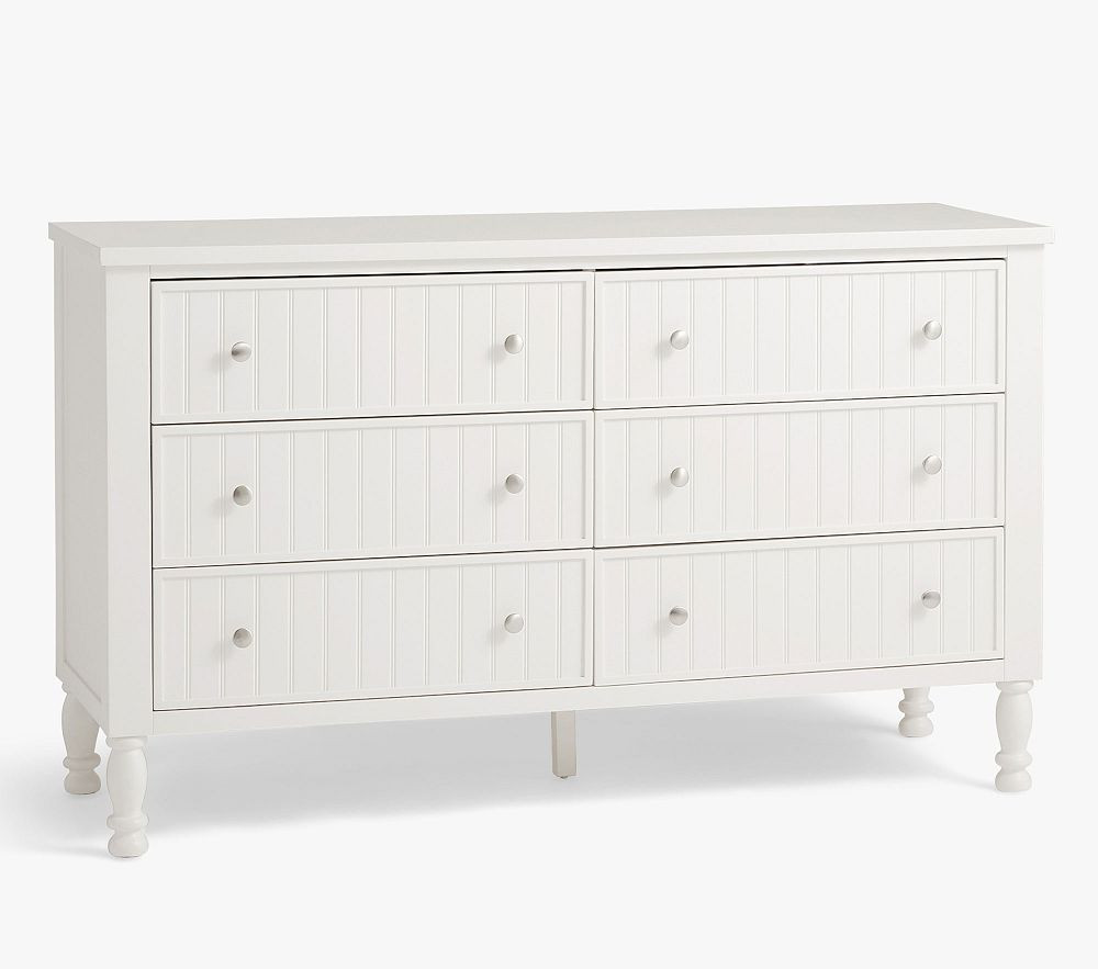 Catalina Beadboard 6-Drawer Dresser (56w x 19d") | Pottery Barn Kids