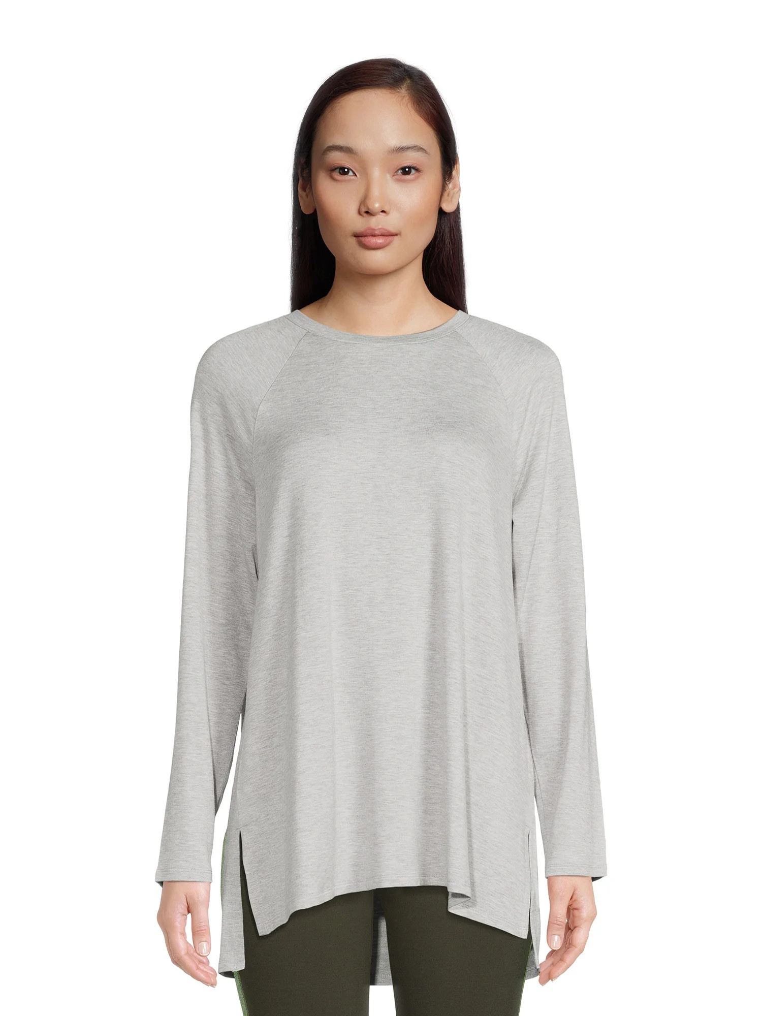Time and Tru Women's Raglan Sleeve Tunic Top | Walmart (US)