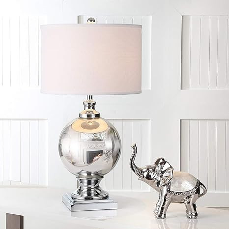 SAFAVIEH Lighting Collection Icott Modern Mercury Glass 28-inch Bedroom Living Room Home Office D... | Amazon (US)