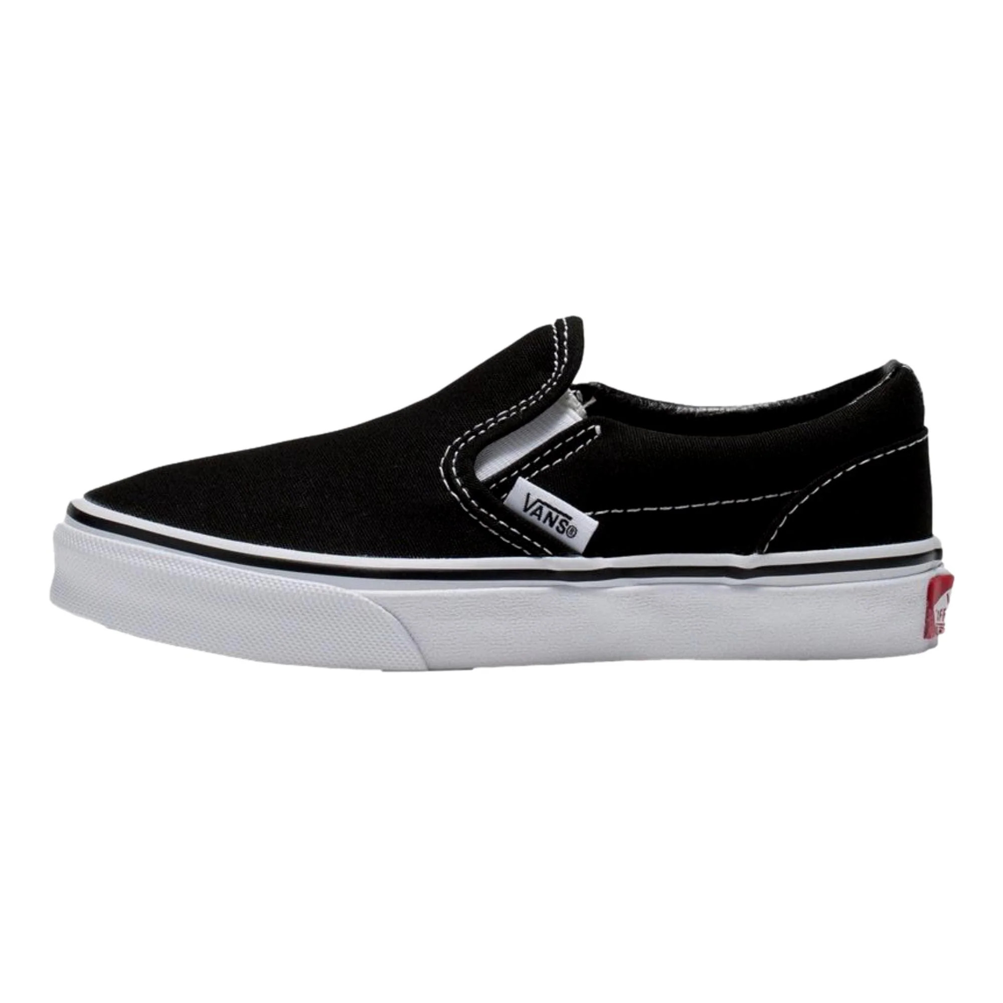 Vans Classic Slip-On Black/True White VN000ZBU6BT Pre-School | Shop Simon