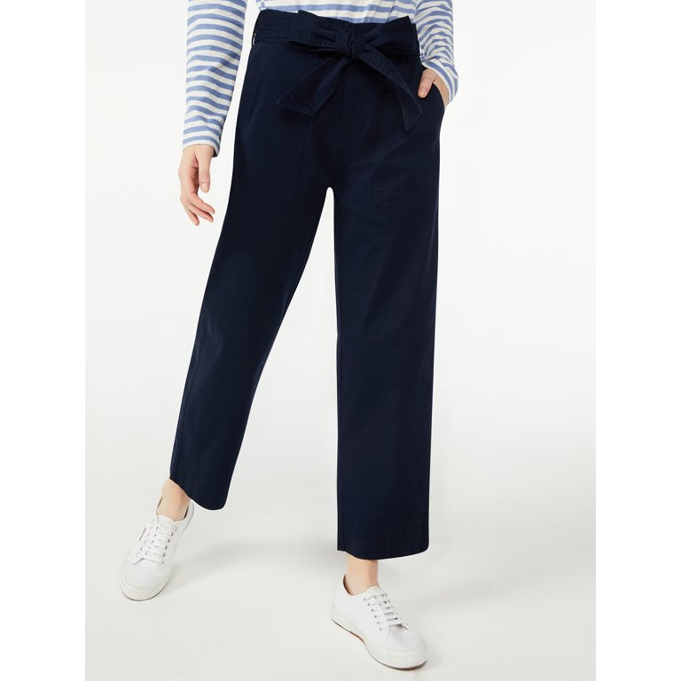Free Assembly Women's Tapered Belted Fatigue Pants | Walmart (US)