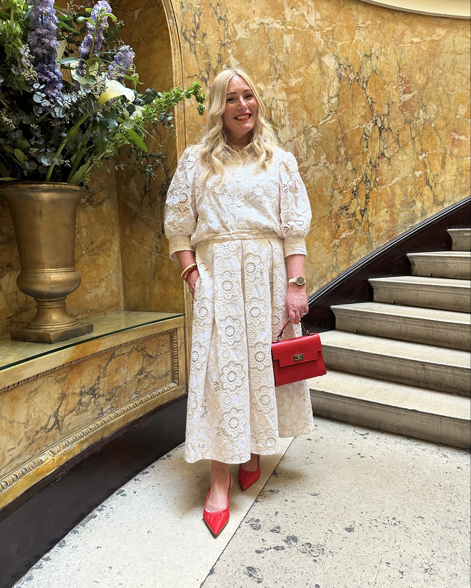 Coord of dreams from the British designer Helene Berman + Katy exclusive to QVC - 100 % cotton and the prettiest lace Broderie 

#LTKspring #LTKwedding #LTKuk