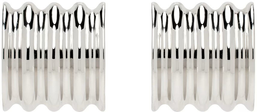 Silver 'The Small Julius Panel' Earrings | SSENSE