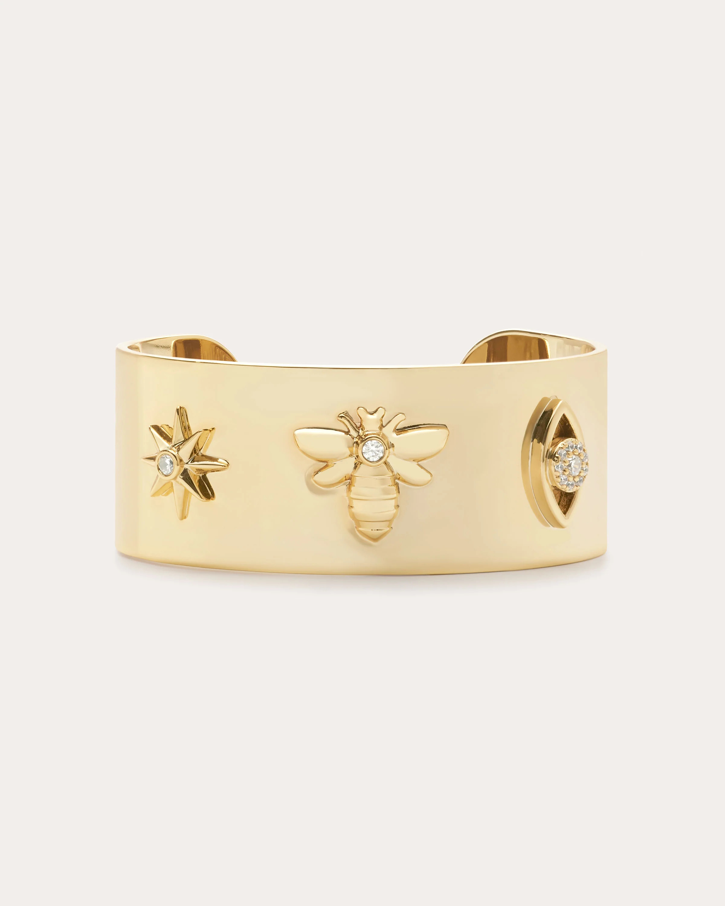 Cristie Pave Cuff Bracelet in Gold | Ramy Brook