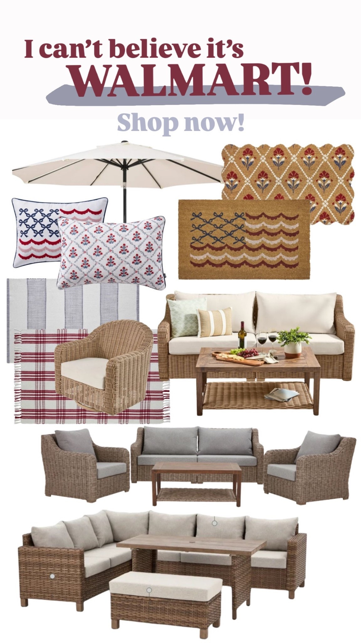 I found some amazing outdoor pieces for affordable prices at Walmart! We have the outdoor sectional set and umbrella and love them! 

#LTKSaleAlert #LTKHome #LTKSeasonal