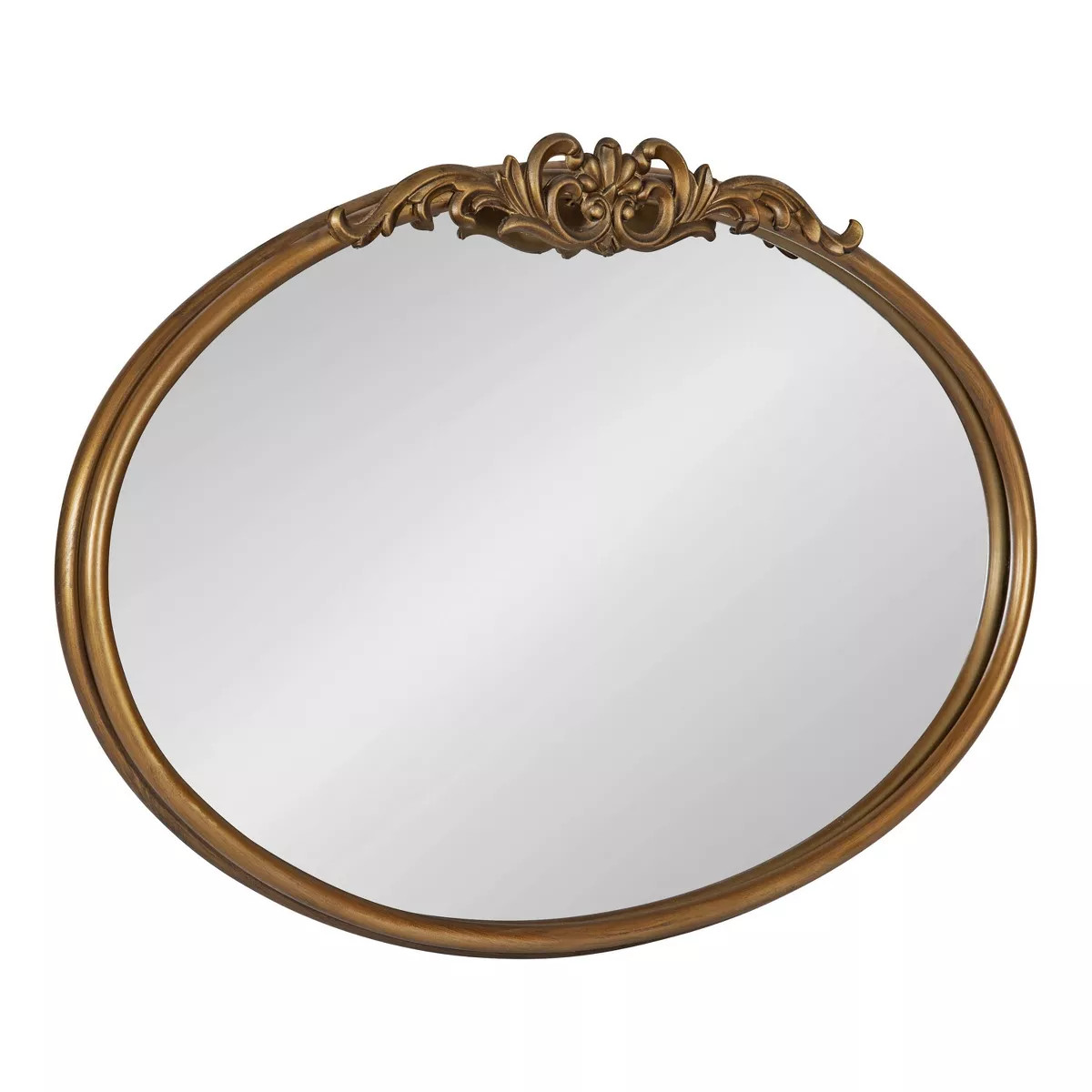 27" x 18.7" Arendahl Oval Wall Mirror Gold - Kate & Laurel All Things Decor | Target