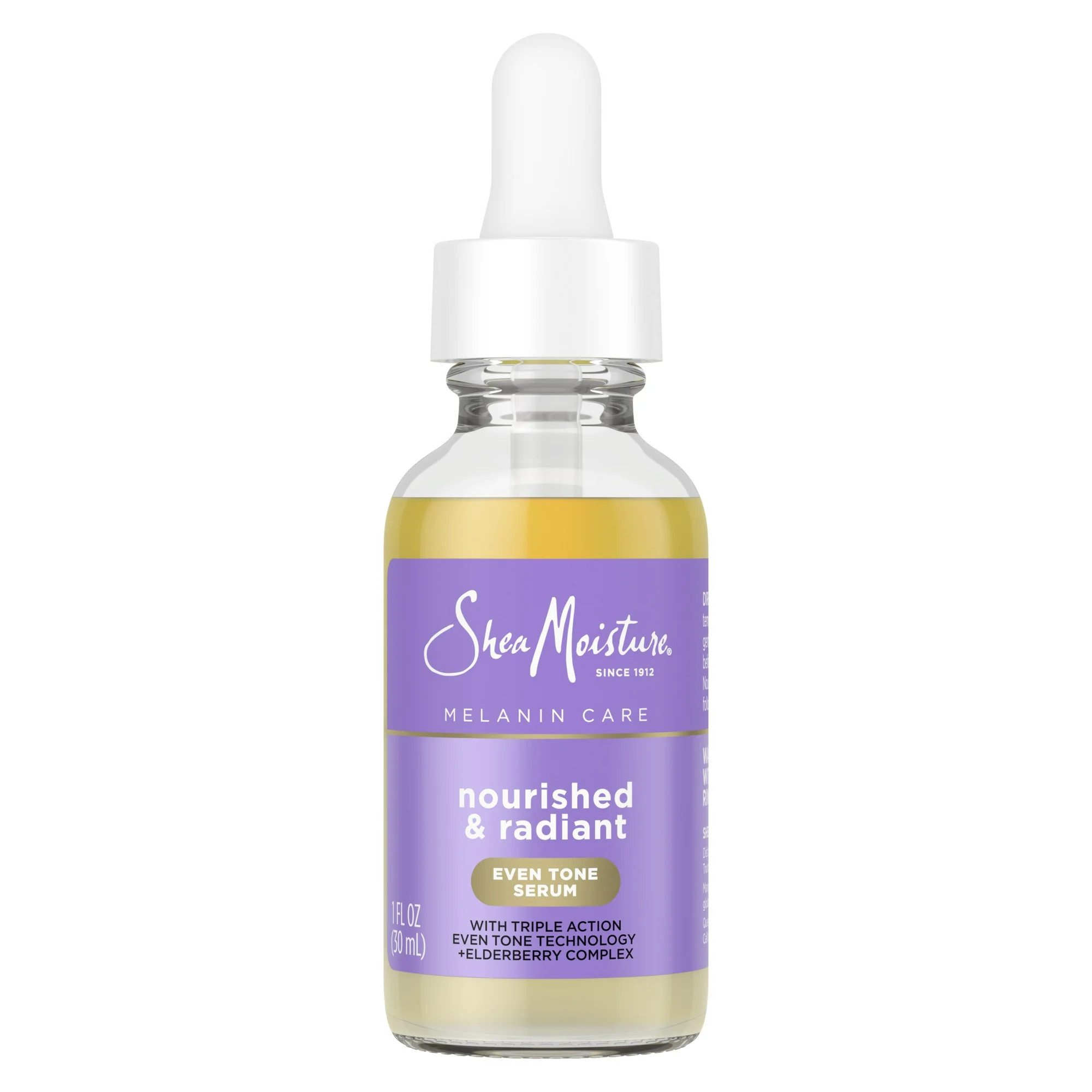 SheaMoisture Melanin Care Even Tone Serum with Triple-Action Even Tone + Elderberry Complex, 1 oz | Walmart (US)
