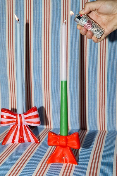 DOIY Bow Taper Candle Holder | Urban Outfitters (US and RoW)