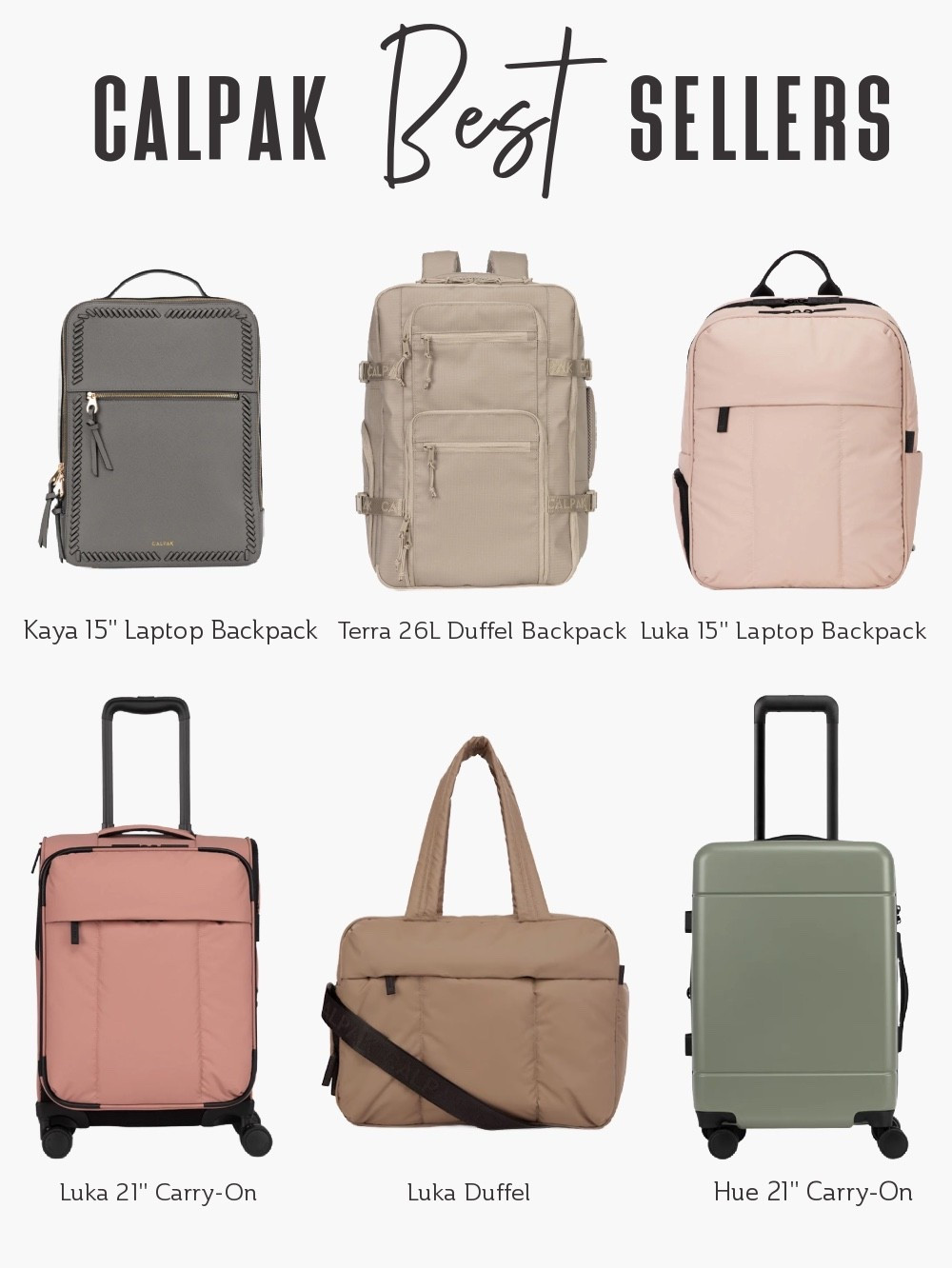 CALPAK’s stylish, travel-ready luggage and bags on sale! Perfect for your next getaway or summer adventure.

#TravelLuggage #TravelGear #Luggage #TravelMustHave #Suitcases #TravelBackpack

#LTKSaleAlert #LTKTravel #LTKItBag