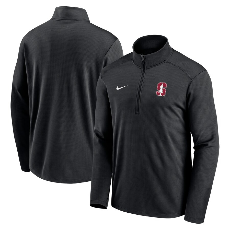 Stanford Cardinal Nike Primetime Pacer Performance Half-Zip Top - Black | Fanatics