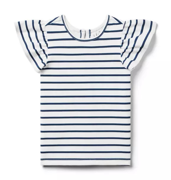 Striped Ruffle Sleeve Top | Janie and Jack