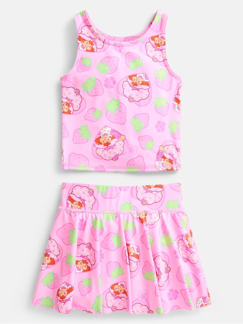 Strawberry Shortcake Toddler Girls' Active Tank Top and Skort Set, 2-Piece, Sizes 12M-5T | Walmart (US)