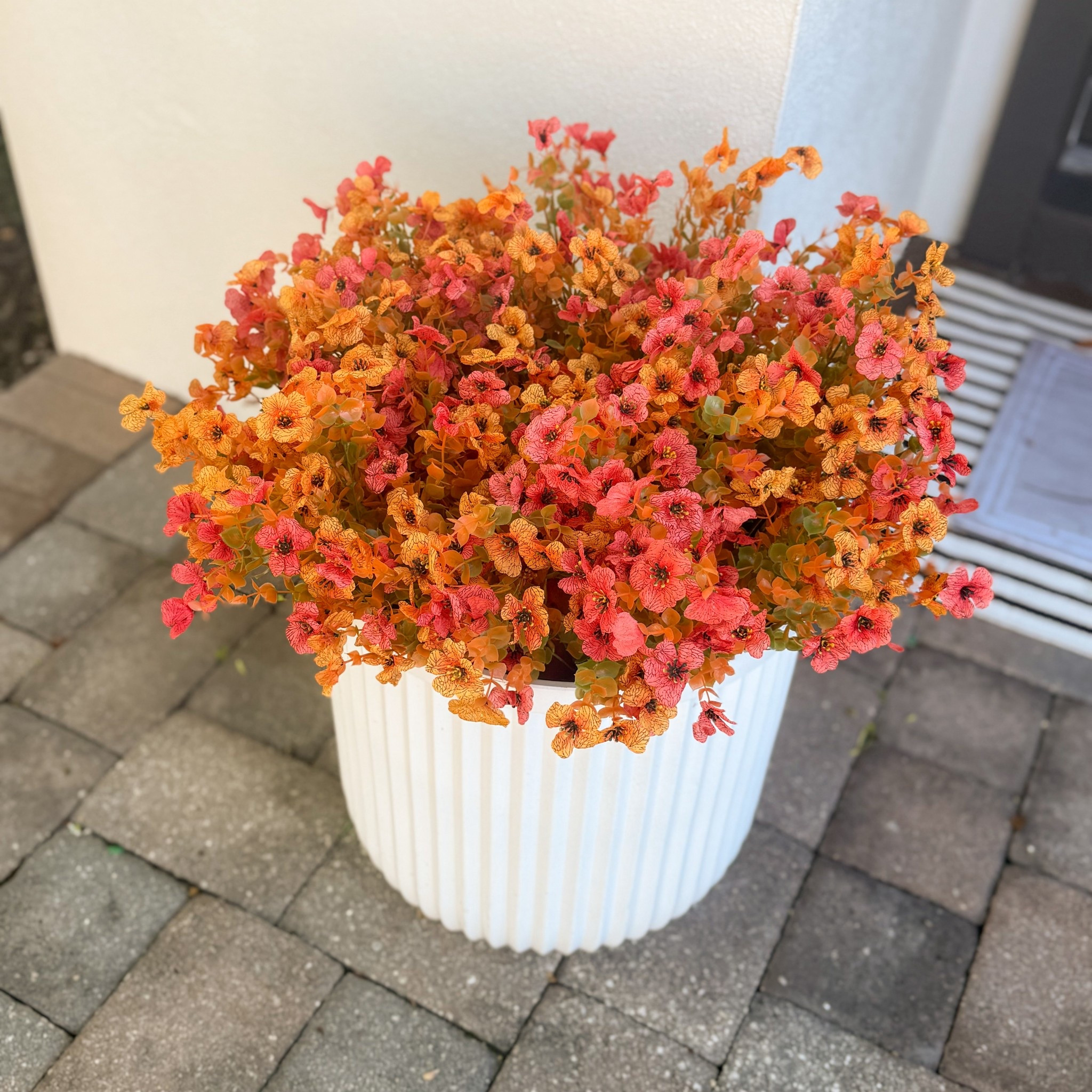 Viral Walmart planter for less and an outdoor porch floral refresh. I used two bundles of orange yellow florals. 

#WalmartStyle #FallDecor #AutumnFashion #AmazonHome #WalmartFinds #WalmartHome #FallHomeDecor #AutumnStyle #CozyVibes #HomeDecor #AffordableHomeDecor #FallVibes

#LTKHome #LTKStyleTip #LTKSaleAlert
