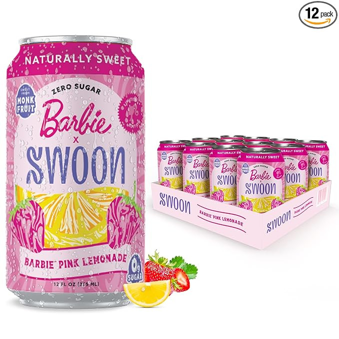 Swoon Barbie™ Pink Lemonade - Low Carb, Paleo-Friendly, Gluten-Free Keto Drink - Sugar Free Str... | Amazon (US)