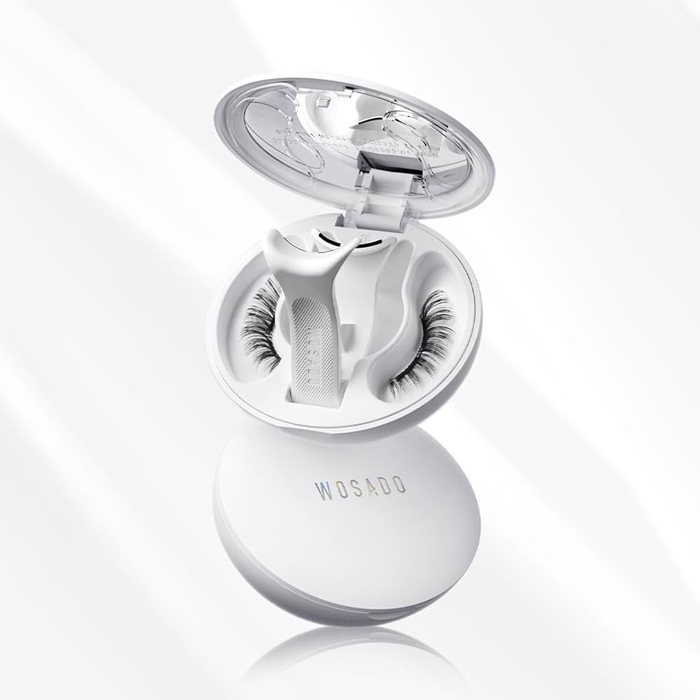 WOSADO Soft Magnetic Eyelashes Kit with Applicator, [Tulip] 22mm Reusable Glue-free Wispy Magneti... | Amazon (US)