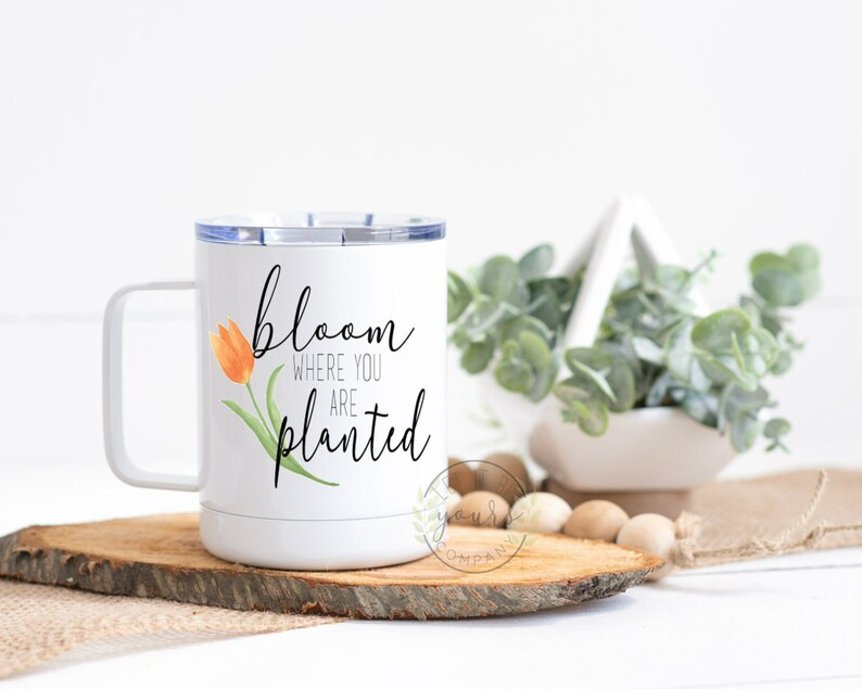 Bloom Where You Are Planted Spring Mug Spring Coffee Mug | Etsy | Etsy (US)