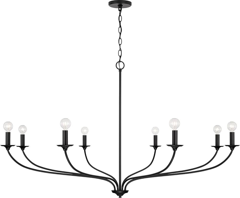Capital Lighting 449981MB Dolan Transitional Art Deco Large Round Chandelier, 8-Light 480 Total W... | Amazon (US)
