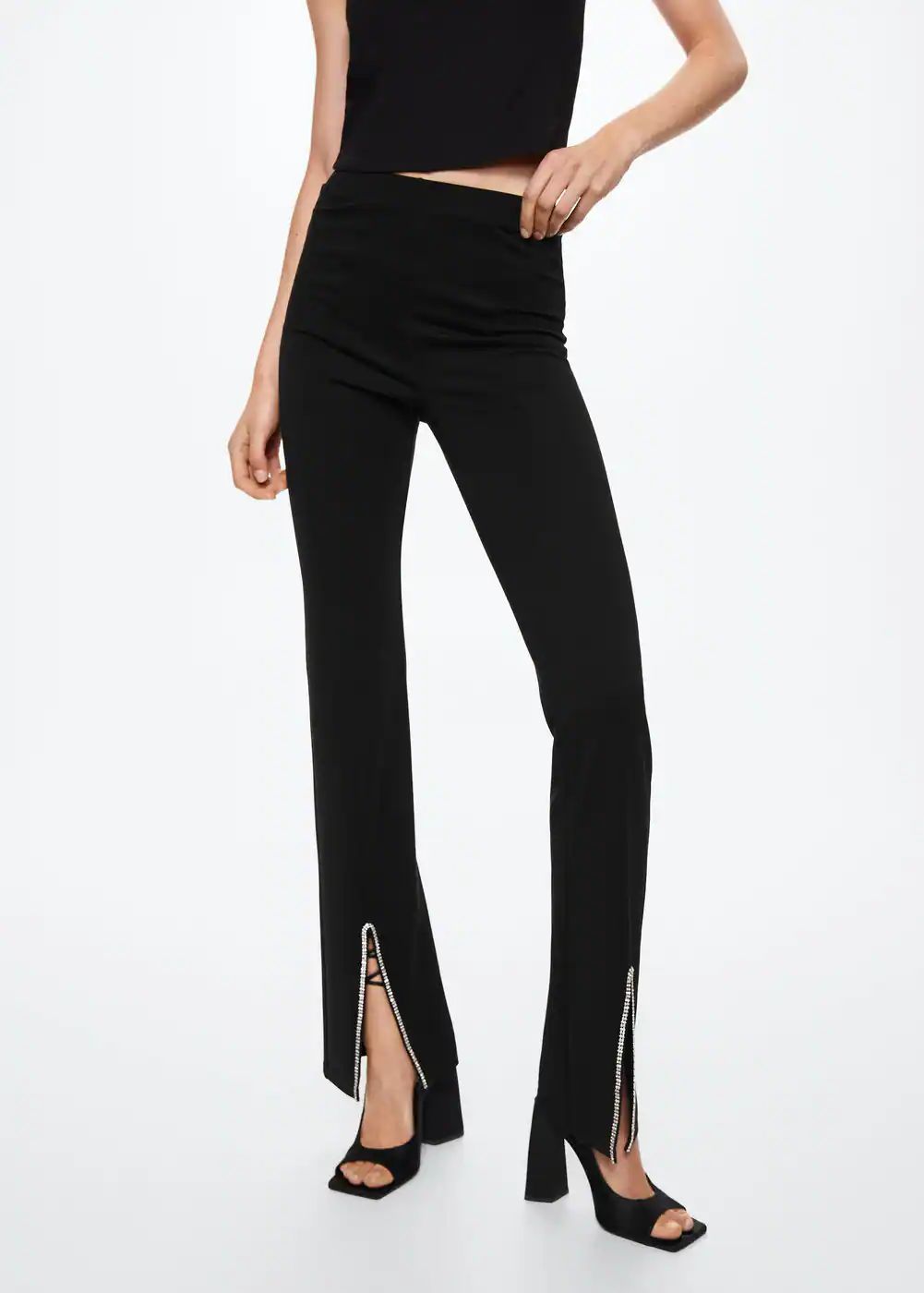 Slit hem pants -  Women | Mango USA | MANGO (US)