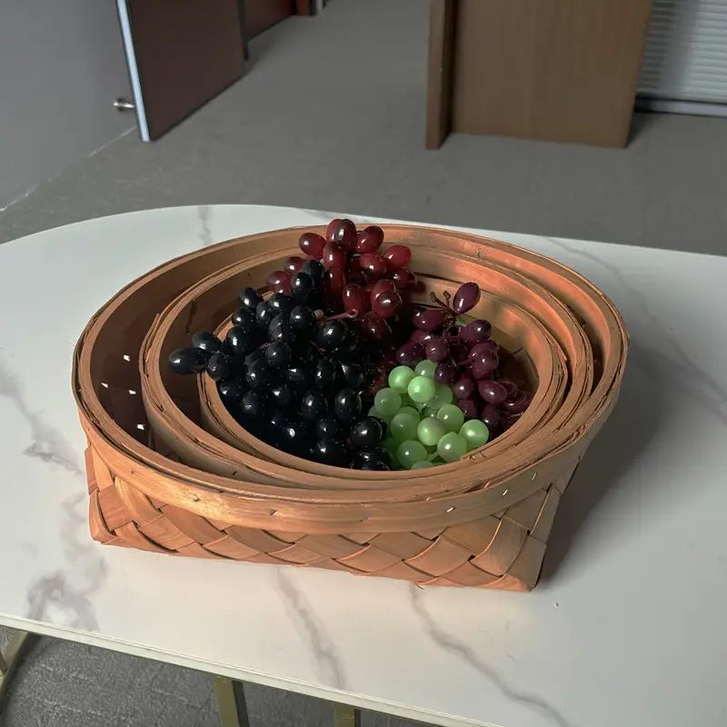 1Pc Handwoven Natural Bamboo Storage Basket, Home Decoration Fruit And Snack Storage Basket, Tabl... | Temu Affiliate Program